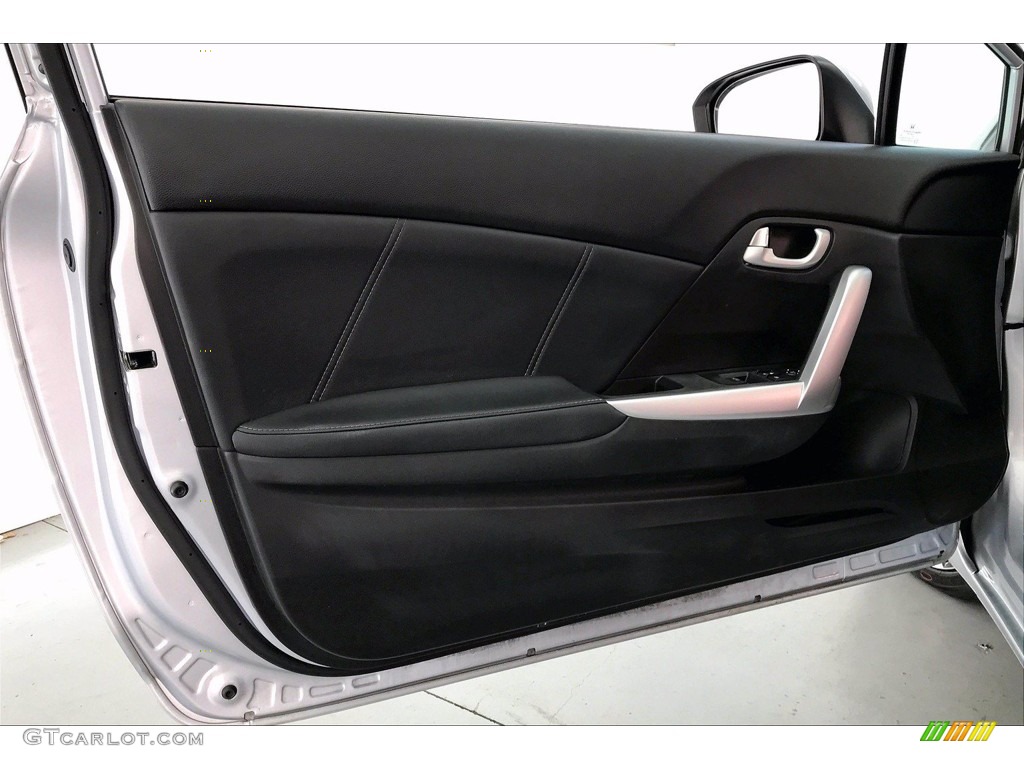 2015 Honda Civic EX-L Coupe Black Door Panel Photo #140356824