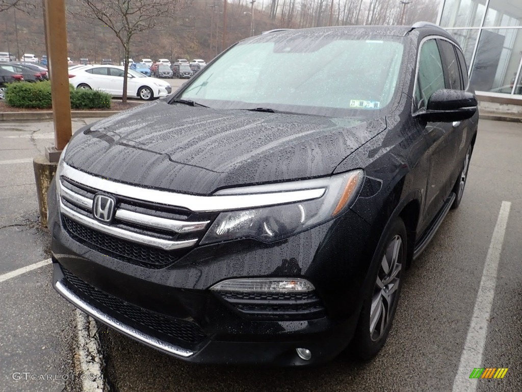 2016 Pilot Touring AWD - Crystal Black Pearl / Black photo #1