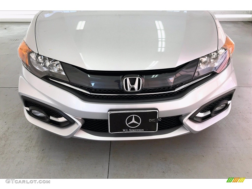 2015 Civic EX-L Coupe - Alabaster Silver Metallic / Black photo #30