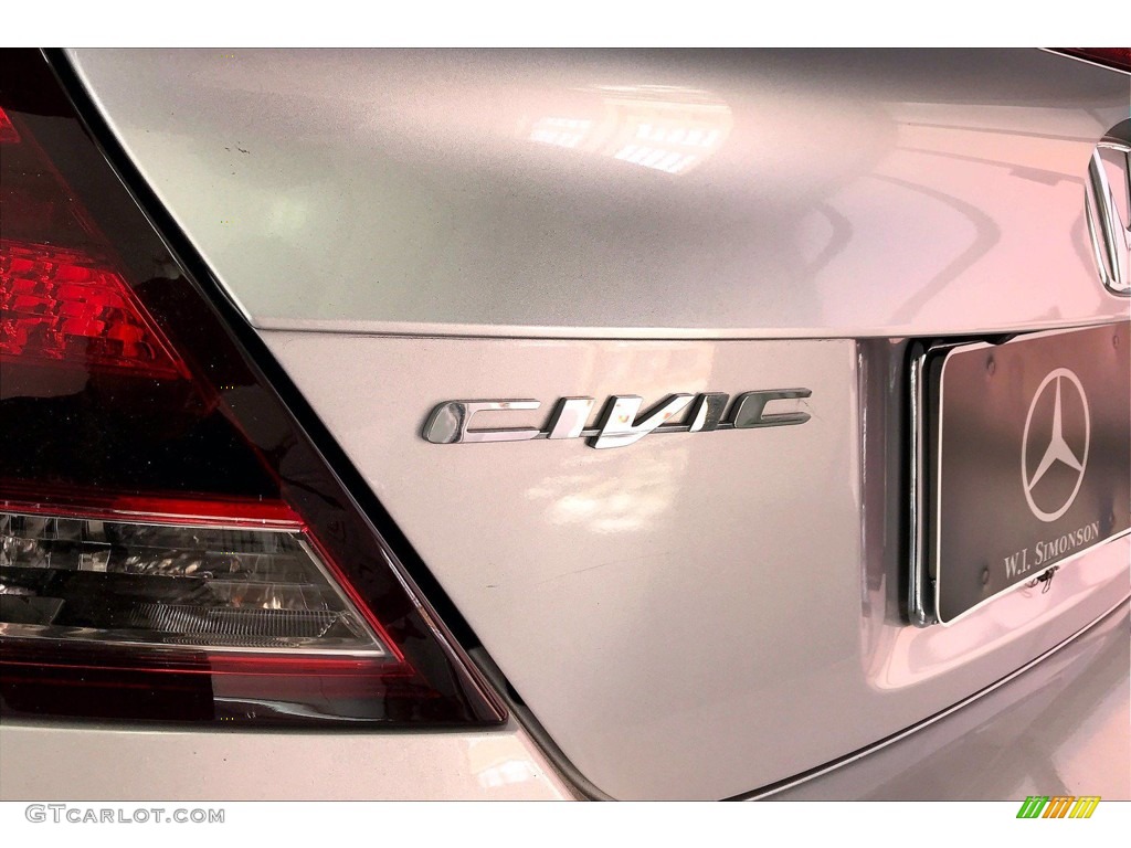 2015 Civic EX-L Coupe - Alabaster Silver Metallic / Black photo #31