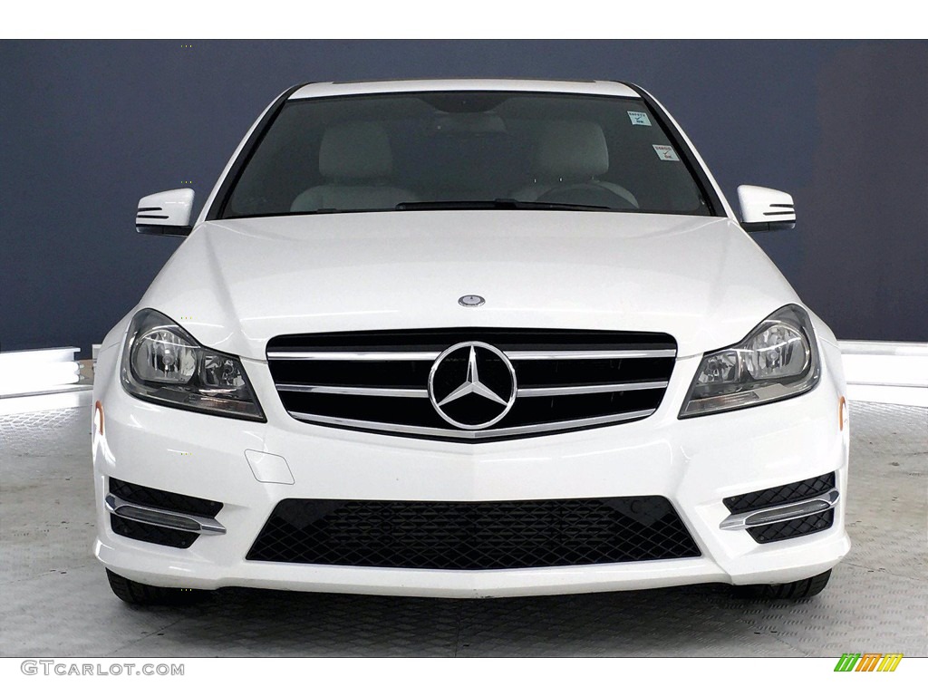 Polar White 2014 Mercedes-Benz C 250 Sport Exterior Photo #140357316