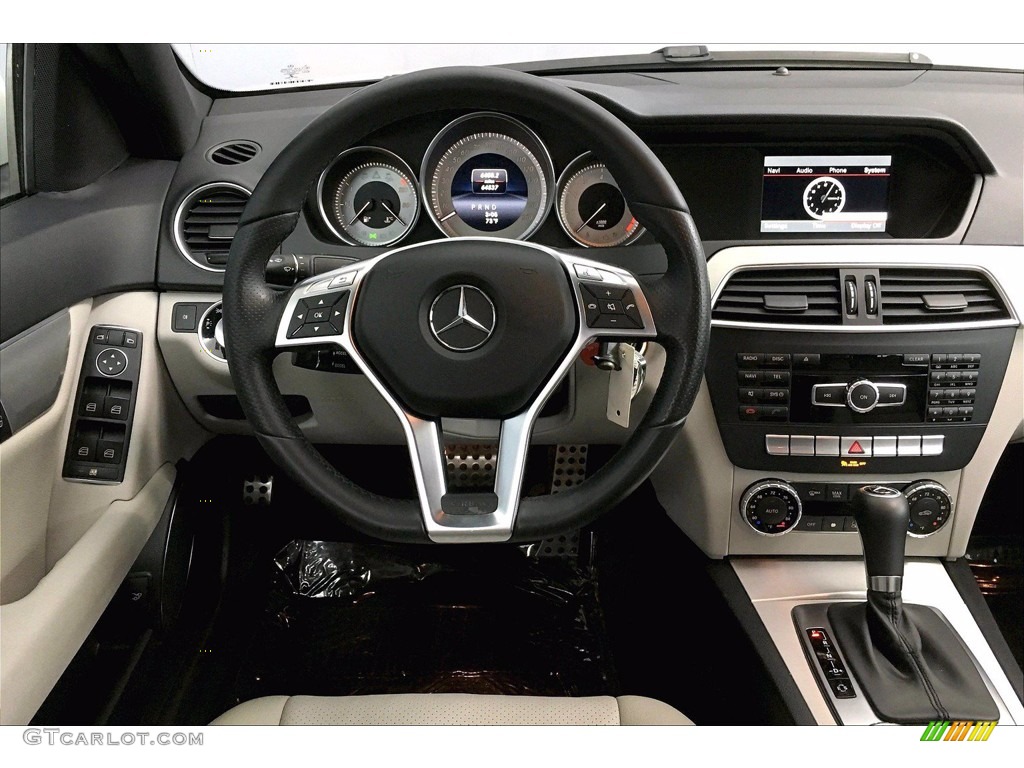 Almond/Mocha Interior 2014 Mercedes-Benz C 250 Sport Photo #140357352