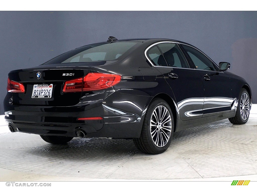 2020 5 Series 530i Sedan - Jet Black / Black photo #13