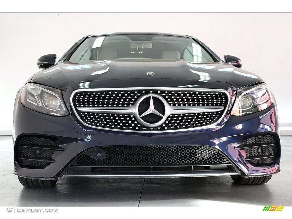 2018 E 400 Coupe - Lunar Blue Metallic / Macchiato Beige/Yacht Blue photo #2