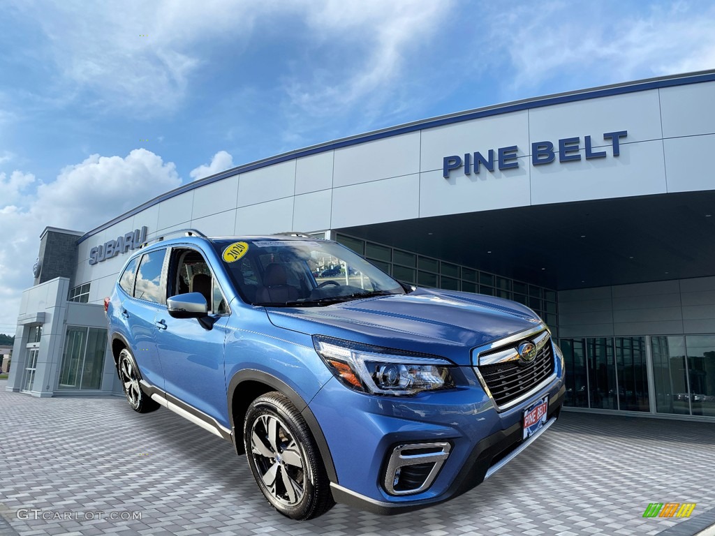 2020 Forester 2.5i Touring - Horizon Blue Pearl / Saddle Brown photo #1