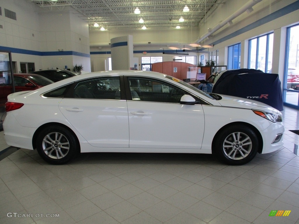 Quartz White Pearl 2017 Hyundai Sonata Eco Exterior Photo #140360642