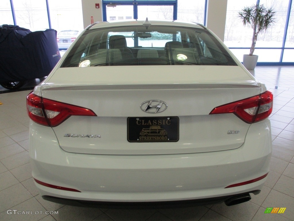 2017 Sonata Eco - Quartz White Pearl / Beige photo #9