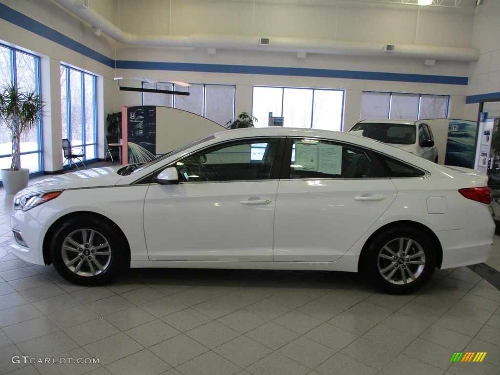 Quartz White Pearl 2017 Hyundai Sonata Eco Exterior Photo #140360757