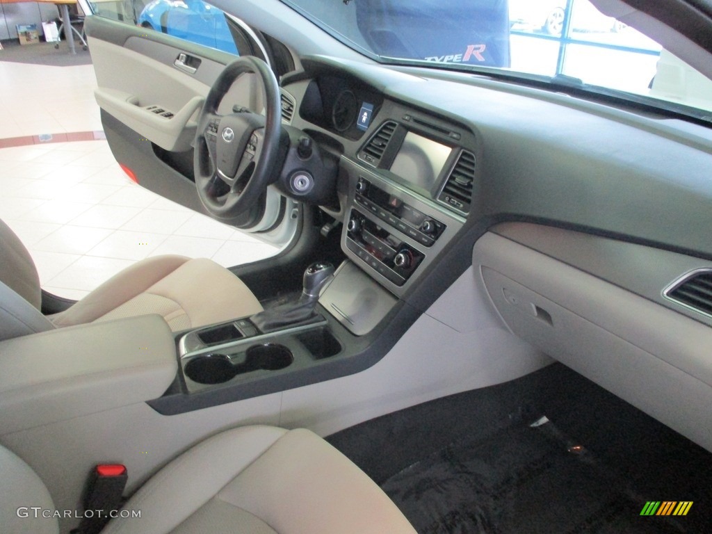 2017 Hyundai Sonata Eco Beige Dashboard Photo #140360852