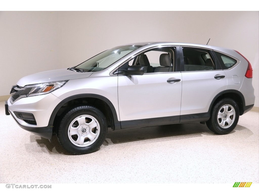 2016 CR-V LX AWD - Alabaster Silver Metallic / Gray photo #3
