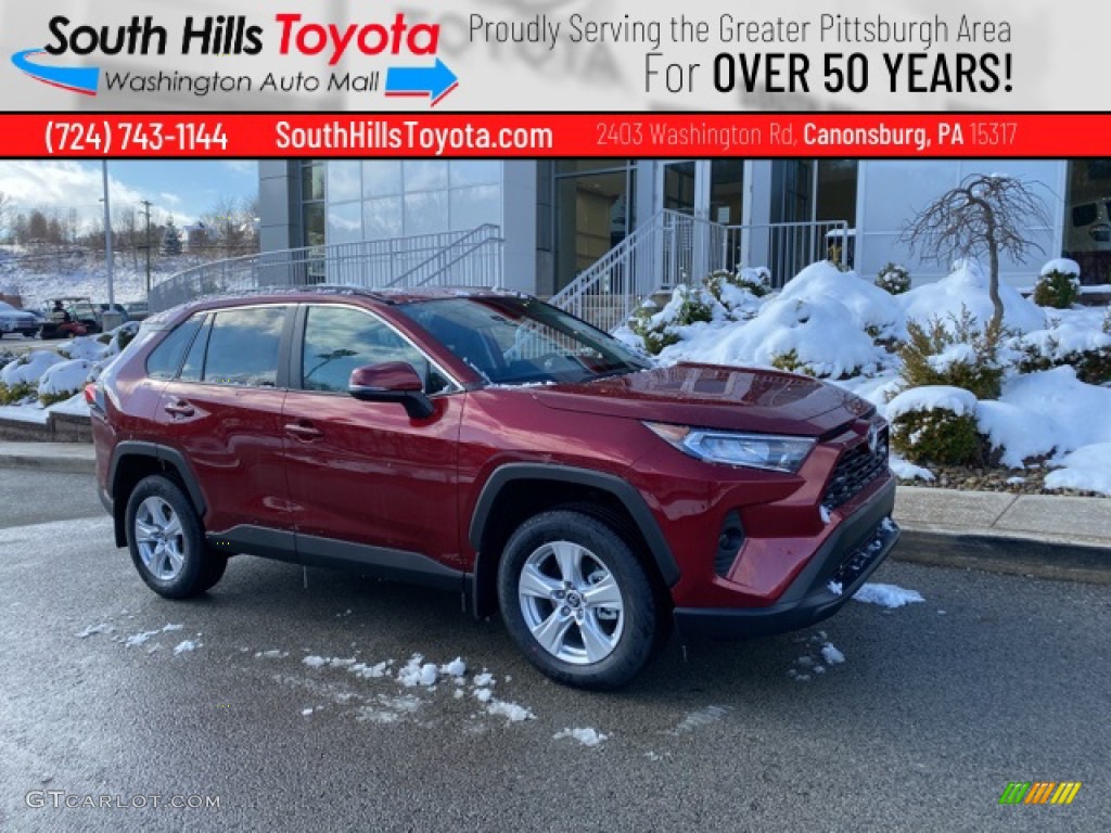 2021 RAV4 XLE AWD - Ruby Flare Pearl / Black photo #1