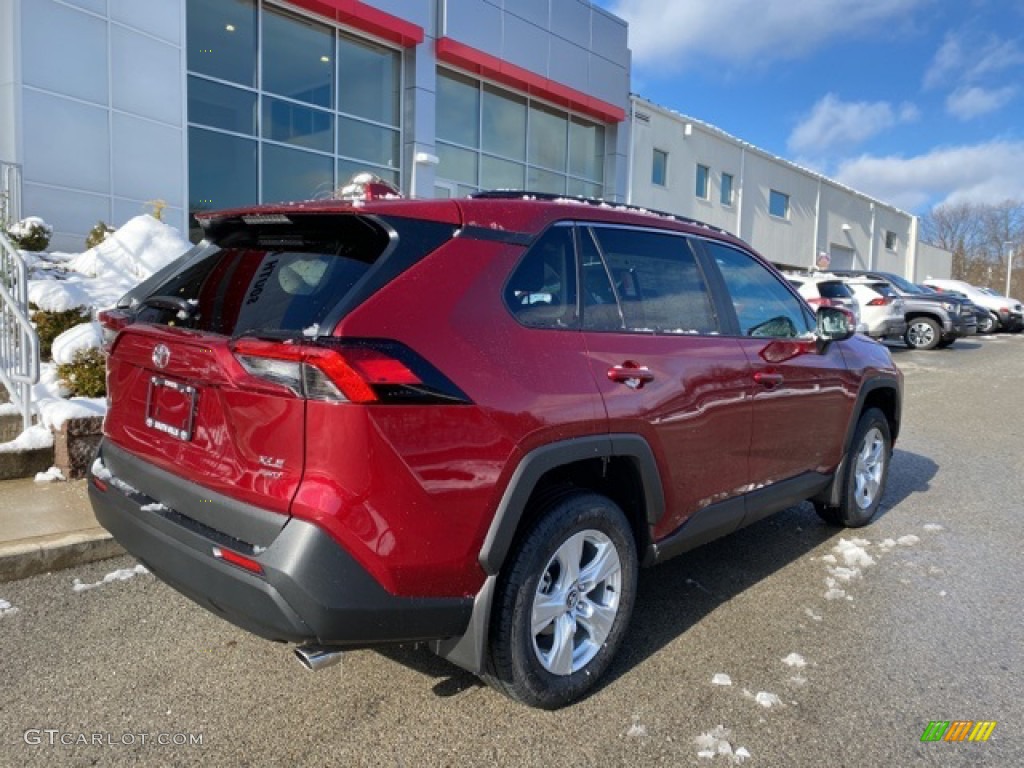 2021 RAV4 XLE AWD - Ruby Flare Pearl / Black photo #14