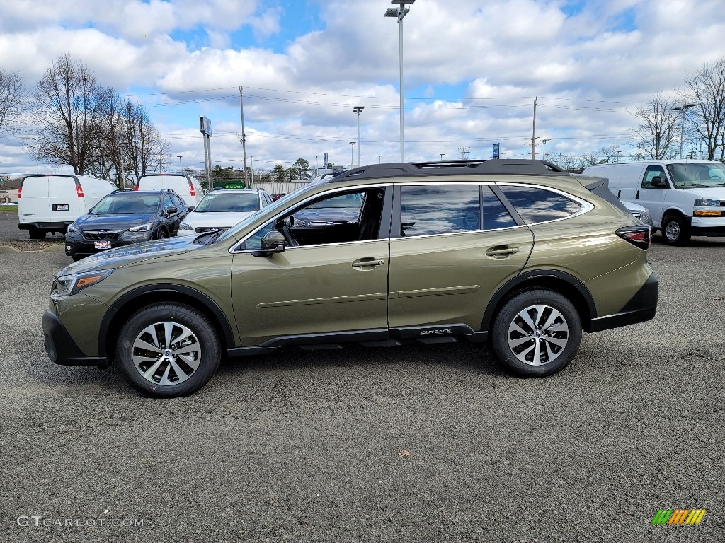 2021 Outback 2.5i Premium - Autumn Green Metallic / Slate Black photo #3