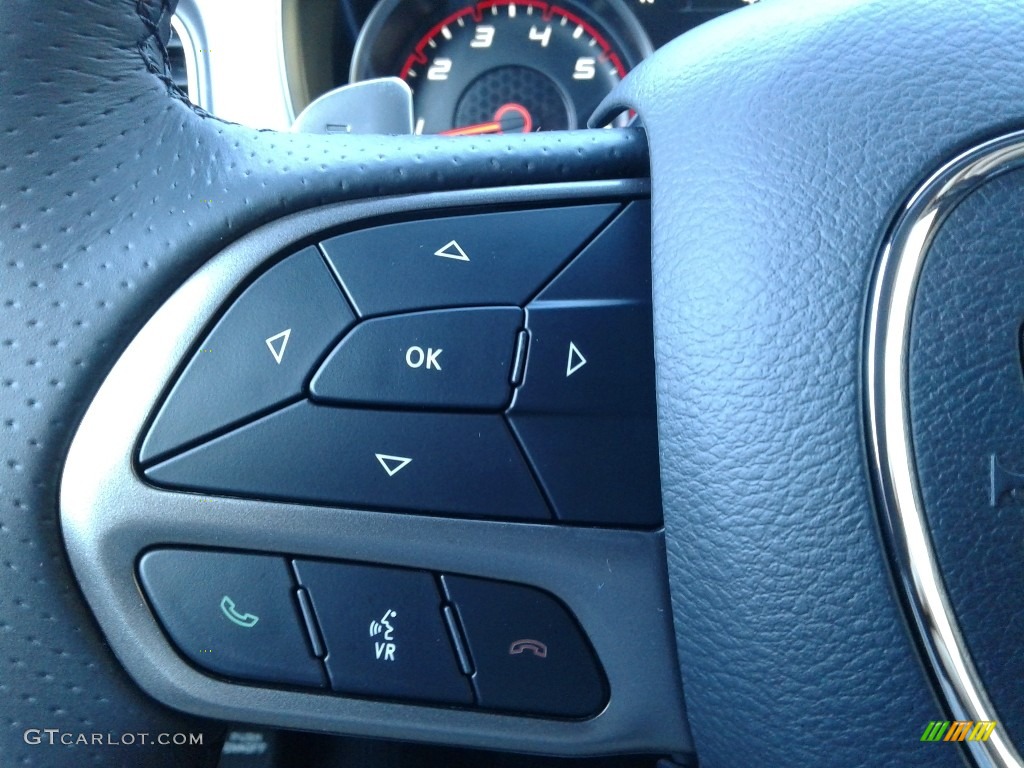 2021 Dodge Charger R/T Plus Black Steering Wheel Photo #140365660