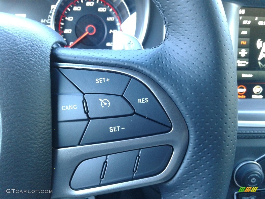 2021 Dodge Charger R/T Plus Black Steering Wheel Photo #140365690