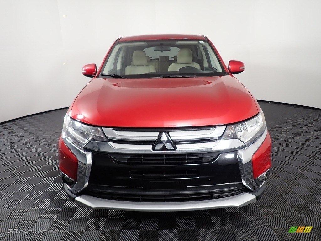 2016 Outlander SE S-AWC - Rally Red / Beige photo #5