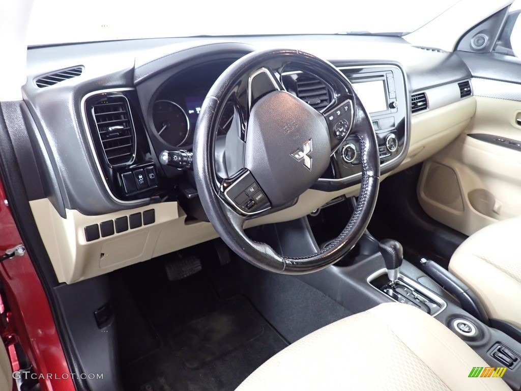 2016 Mitsubishi Outlander SE S-AWC Beige Dashboard Photo #140367085