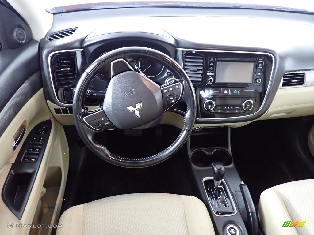 2016 Mitsubishi Outlander SE S-AWC Beige Dashboard Photo #140367178