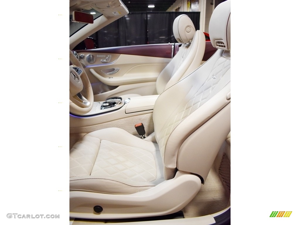 designo Macchiato Beige/Titian Red Interior 2018 Mercedes-Benz E 400 Convertible Photo #140367712