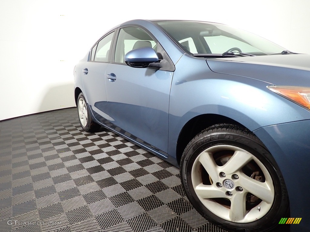2010 MAZDA3 i Sport 4 Door - Gunmetal Blue Mica / Black photo #3