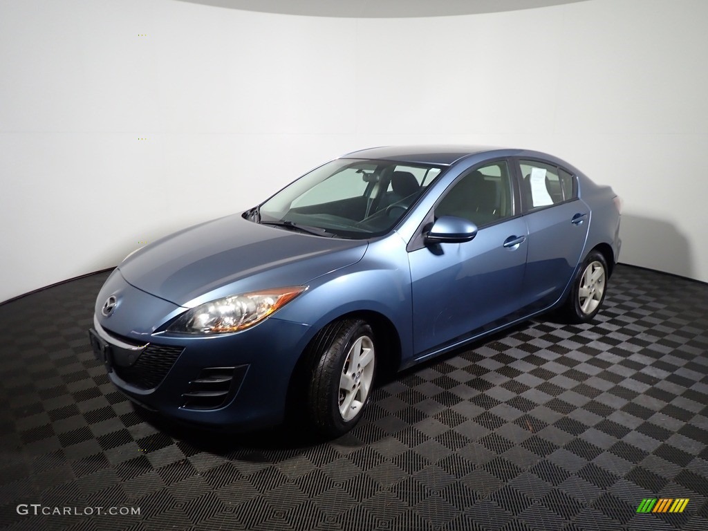 2010 MAZDA3 i Sport 4 Door - Gunmetal Blue Mica / Black photo #7
