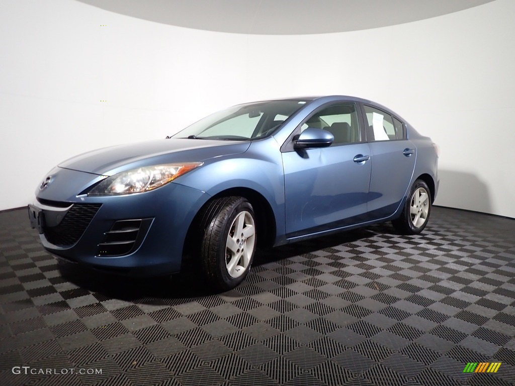 2010 MAZDA3 i Sport 4 Door - Gunmetal Blue Mica / Black photo #8