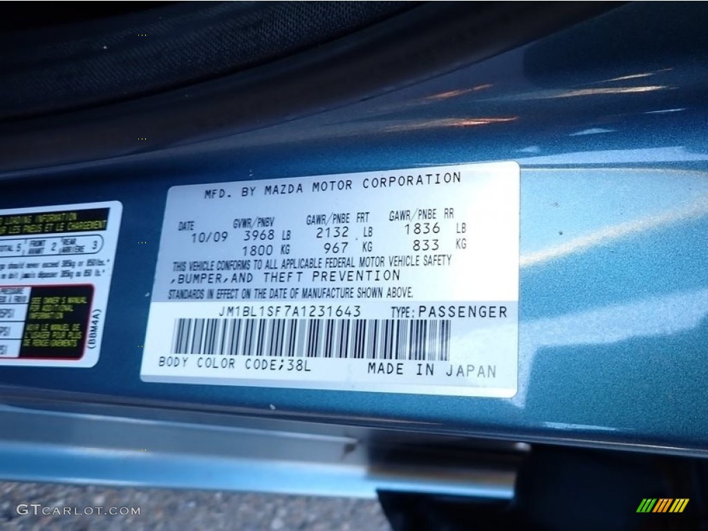 2010 MAZDA3 i Sport 4 Door - Gunmetal Blue Mica / Black photo #39