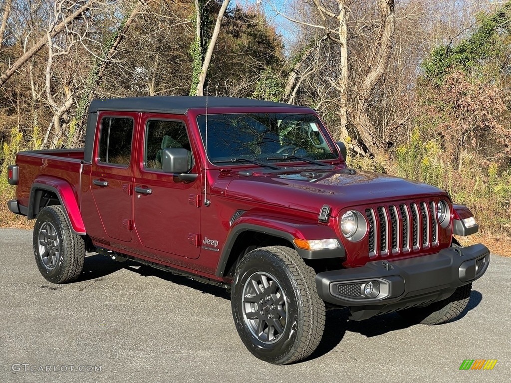 Snazzberry Pearl 2021 Jeep Gladiator 80th Anniversary Edition 4x4 Exterior Photo #140371546