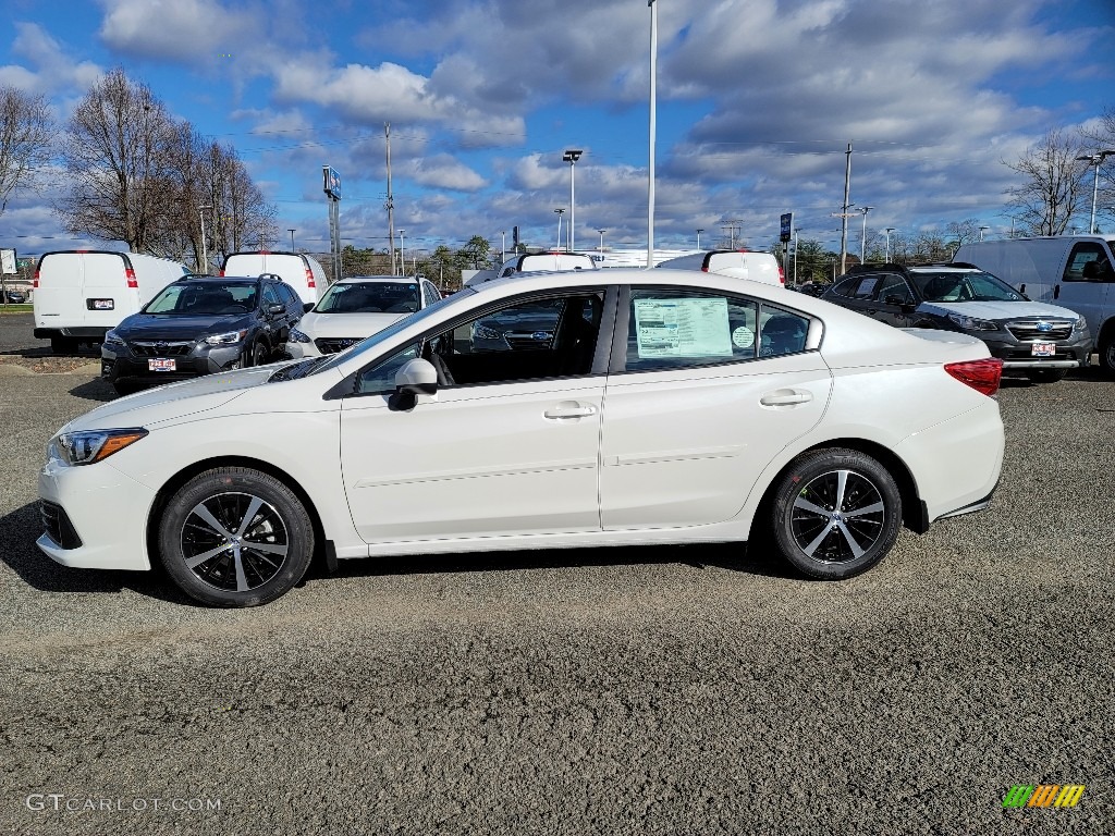 Crystal White Pearl 2021 Subaru Impreza Premium Sedan Exterior Photo #140373491