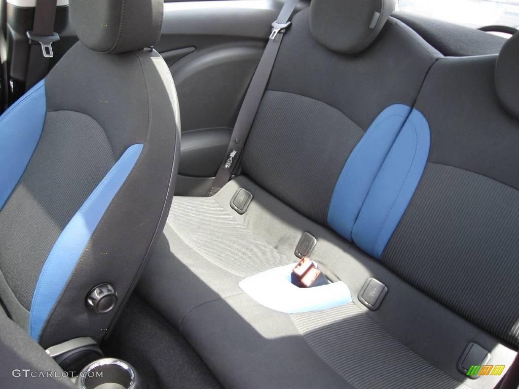 Black/Pacific Blue Interior 2009 Mini Cooper S Hardtop Photo #14037389