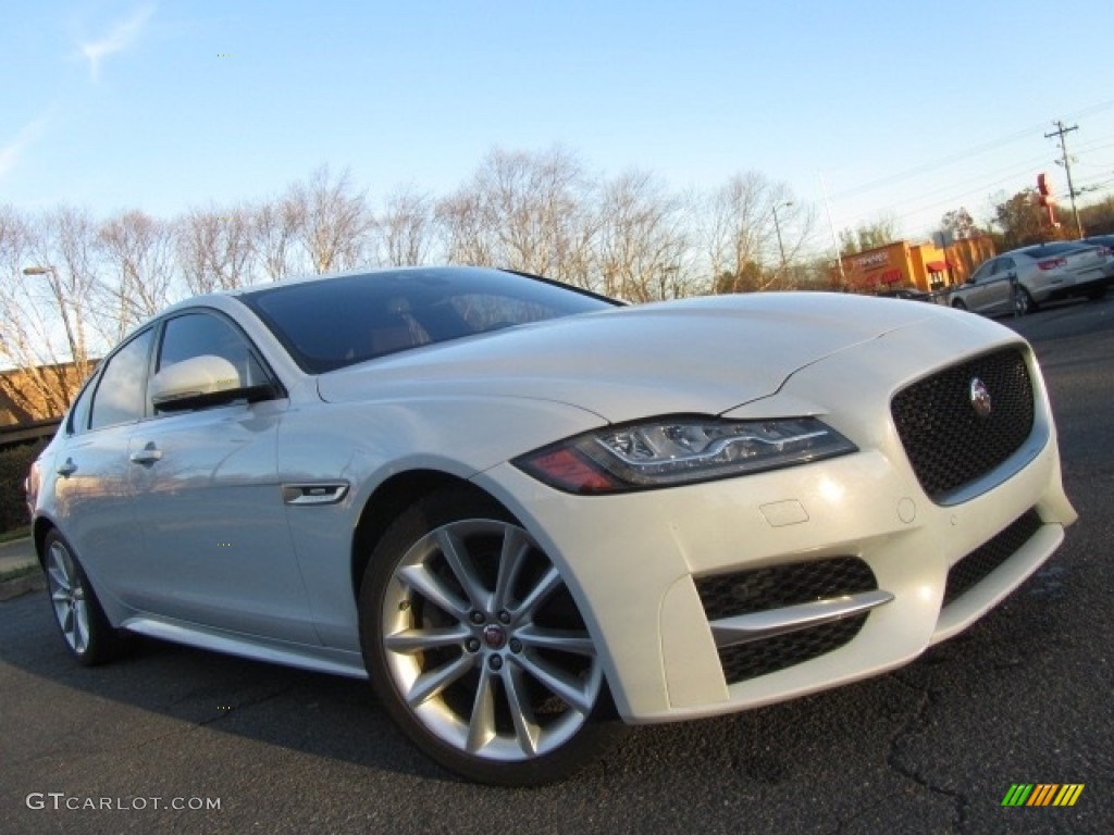 Glacier White Jaguar XF