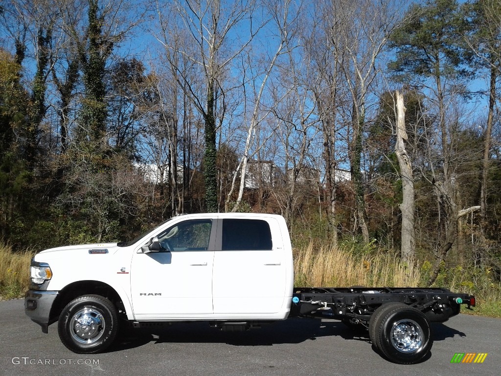 2020 3500 SLT Crew Cab 4x4 Chassis - Bright White / Black/Diesel Gray photo #1