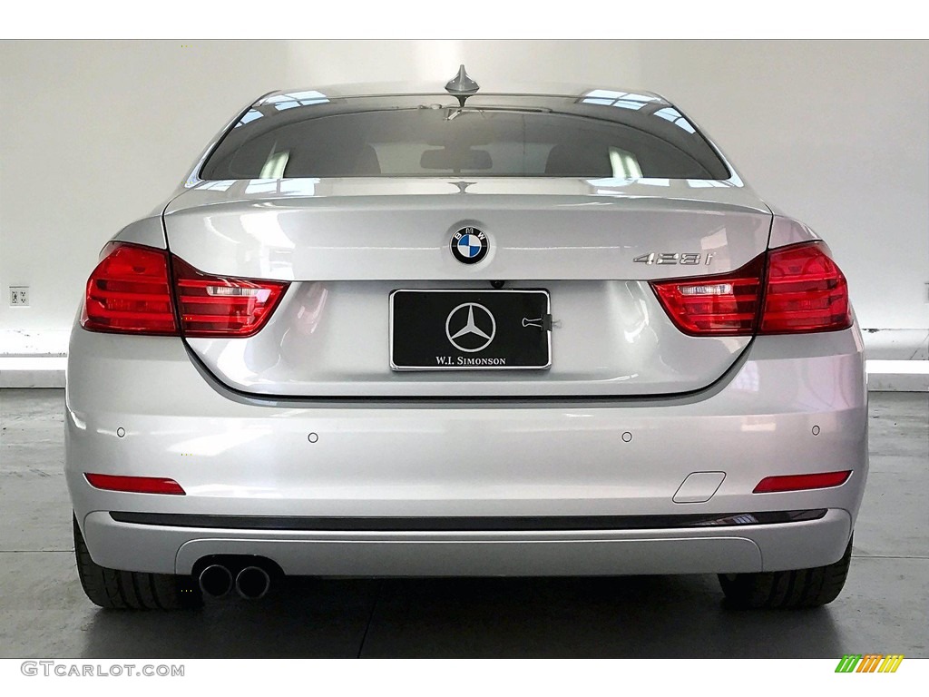 2016 4 Series 428i Coupe - Glacier Silver Metallic / Black photo #3