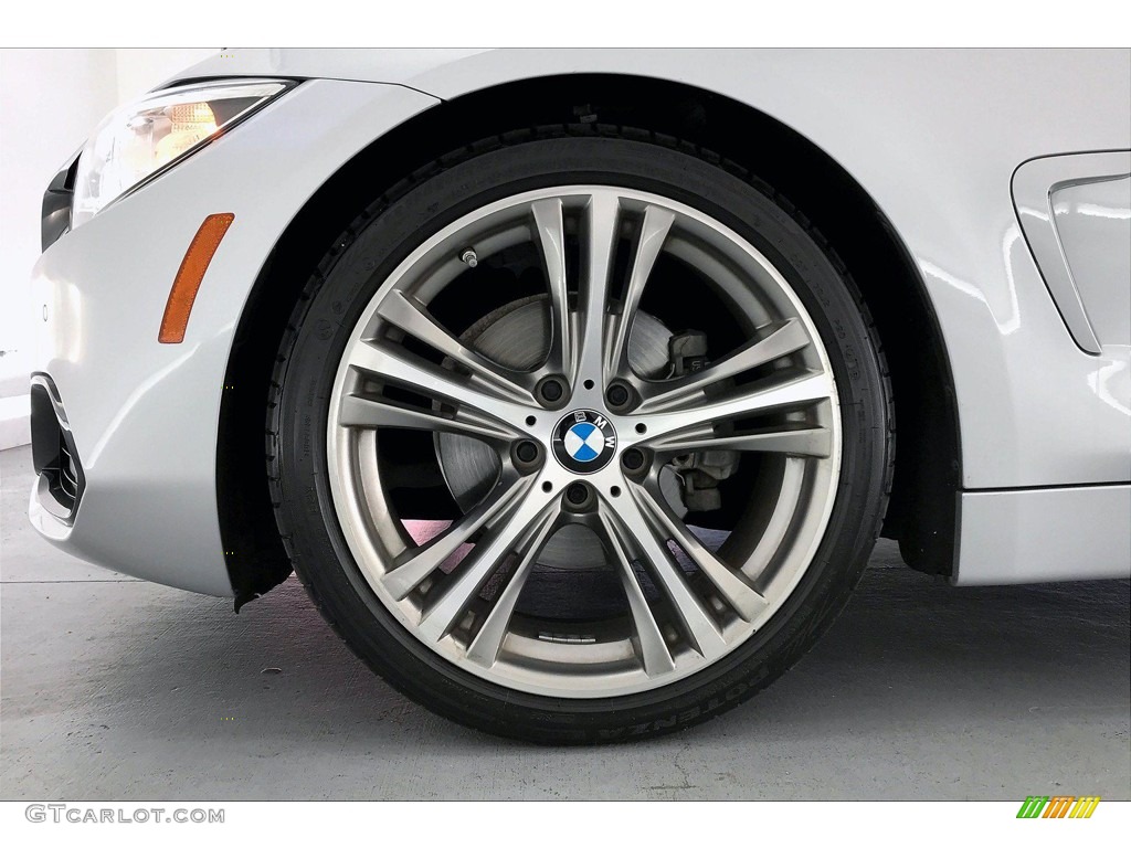 2016 4 Series 428i Coupe - Glacier Silver Metallic / Black photo #8