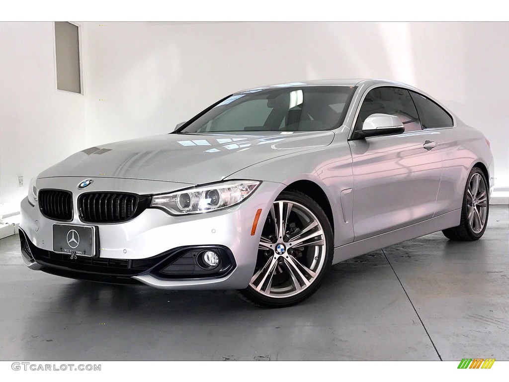 2016 4 Series 428i Coupe - Glacier Silver Metallic / Black photo #12
