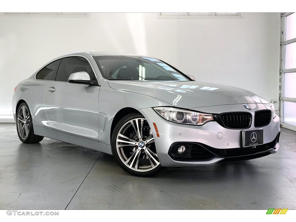 2016 4 Series 428i Coupe - Glacier Silver Metallic / Black photo #34