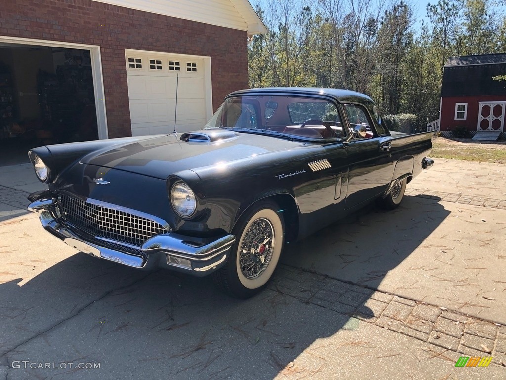 1957 Thunderbird Convertible - Gunmetal Gray / Flame Red photo #1