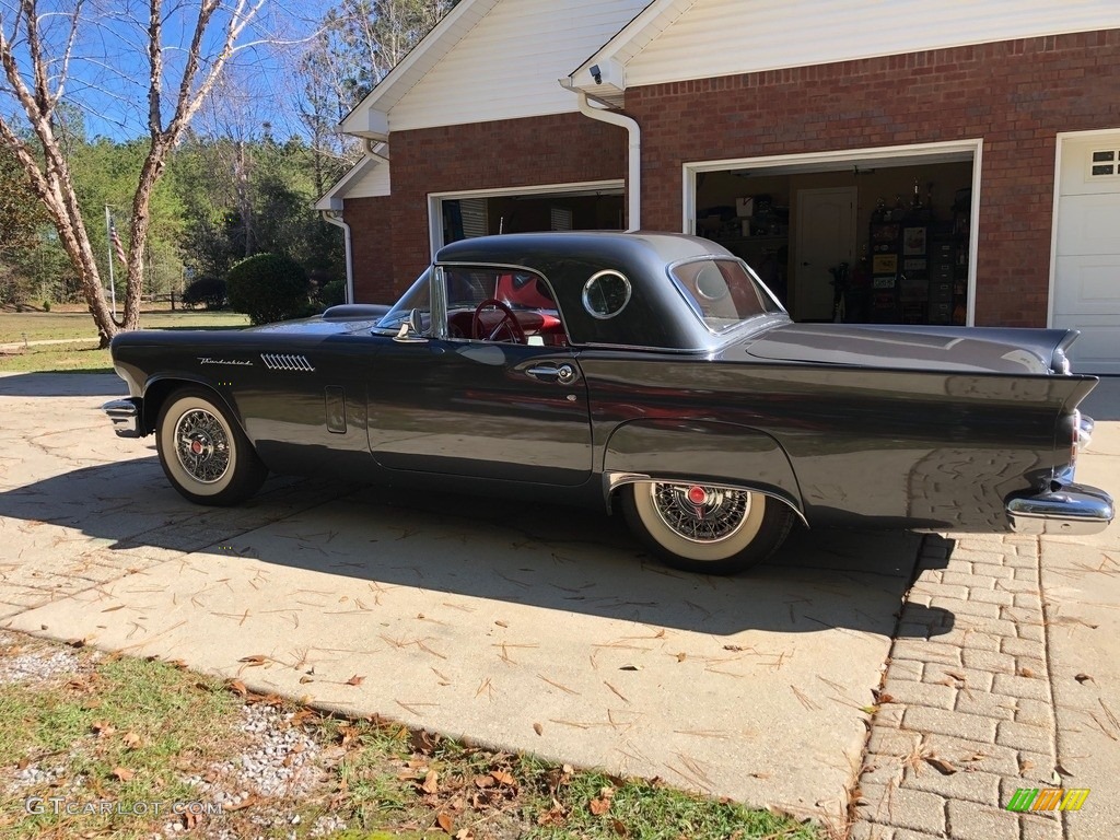 Gunmetal Gray 1957 Ford Thunderbird Convertible Exterior Photo #140377059