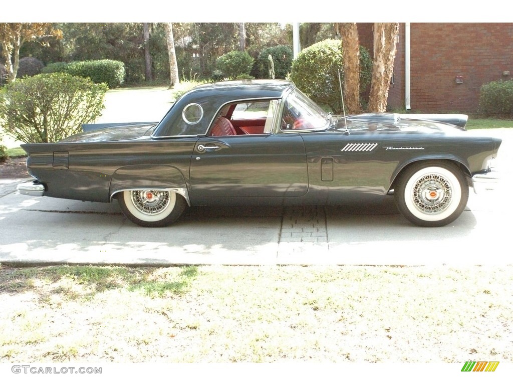 Gunmetal Gray 1957 Ford Thunderbird Convertible Exterior Photo #140377313