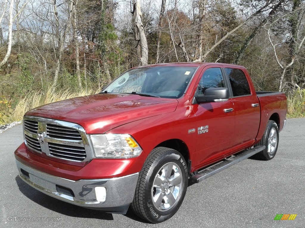 2014 1500 Big Horn Crew Cab - Deep Cherry Red Crystal Pearl / Black/Diesel Gray photo #2