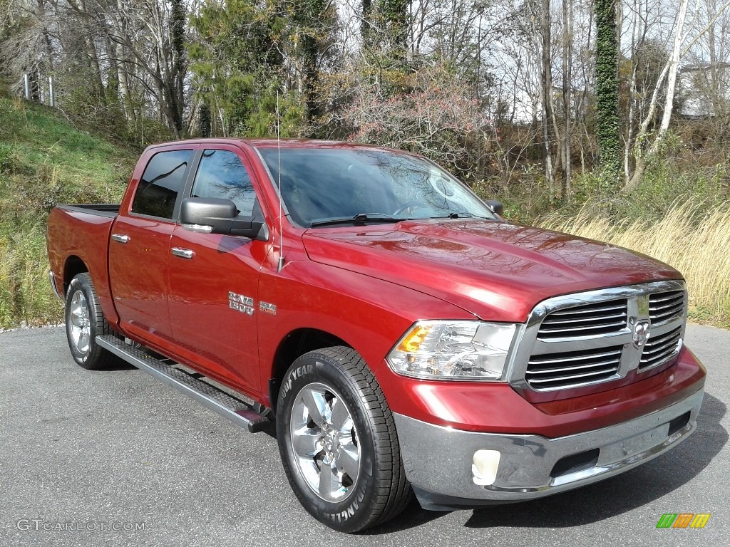 2014 1500 Big Horn Crew Cab - Deep Cherry Red Crystal Pearl / Black/Diesel Gray photo #4