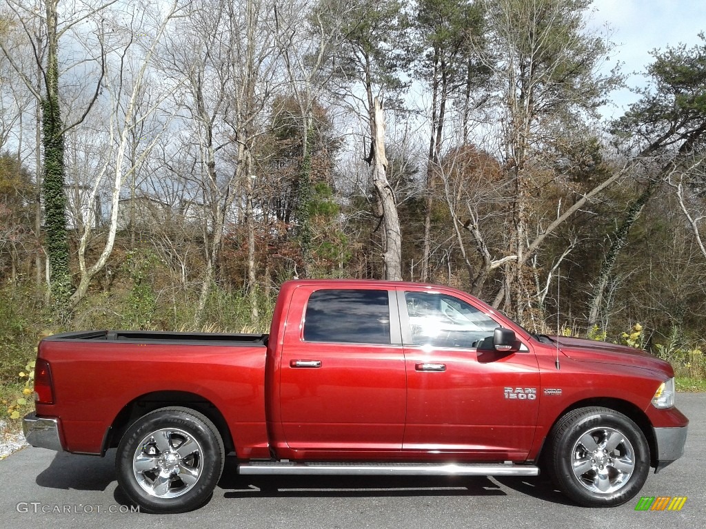2014 1500 Big Horn Crew Cab - Deep Cherry Red Crystal Pearl / Black/Diesel Gray photo #5