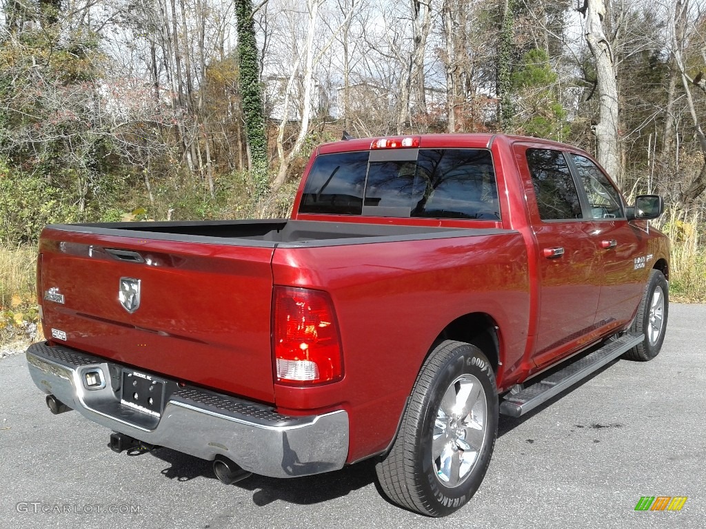 2014 1500 Big Horn Crew Cab - Deep Cherry Red Crystal Pearl / Black/Diesel Gray photo #6