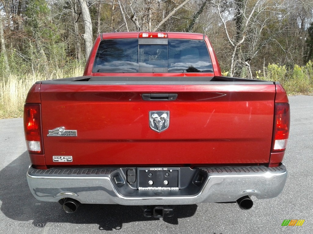 2014 1500 Big Horn Crew Cab - Deep Cherry Red Crystal Pearl / Black/Diesel Gray photo #7