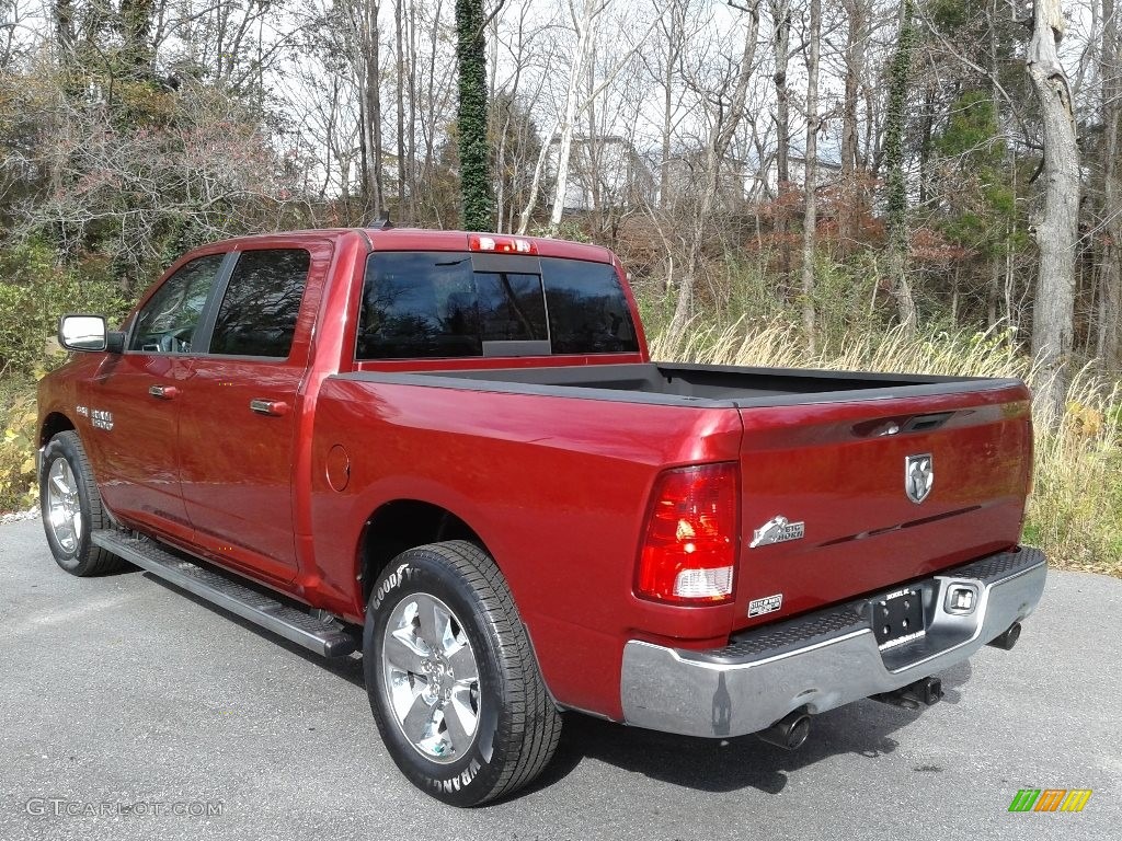 2014 1500 Big Horn Crew Cab - Deep Cherry Red Crystal Pearl / Black/Diesel Gray photo #9