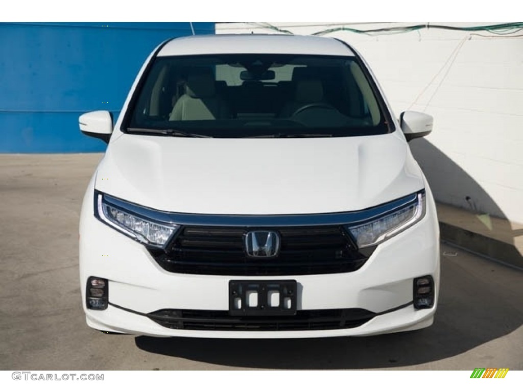 2021 Odyssey EX - Platinum White Pearl / Beige photo #3