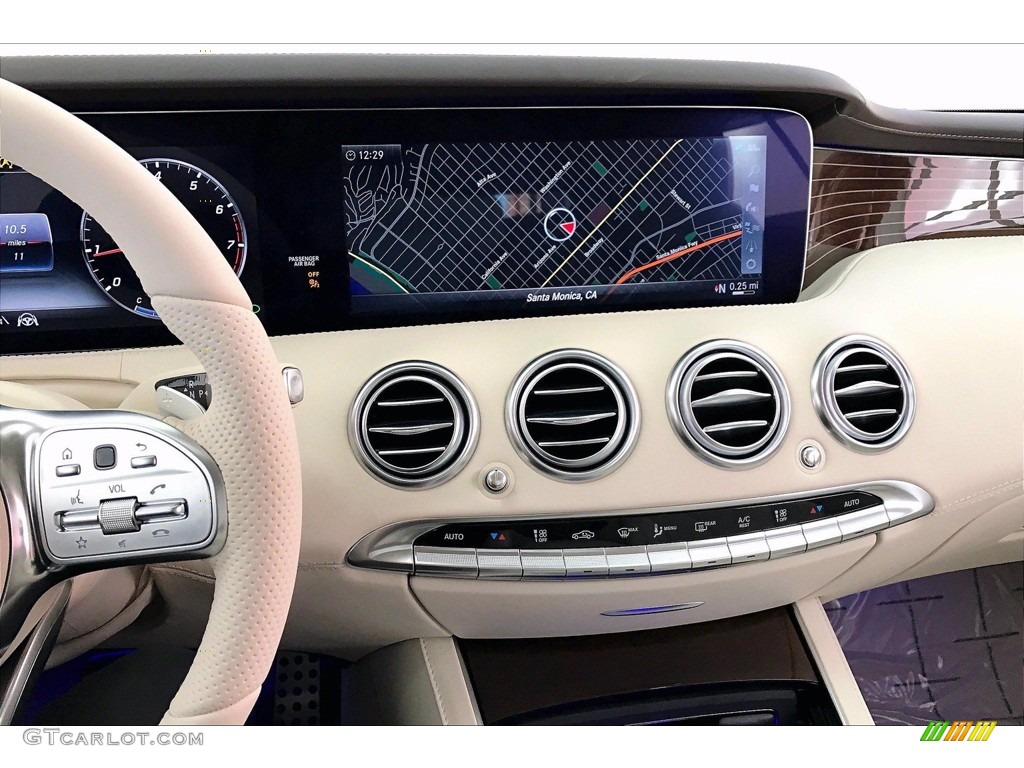 2021 S 560 4Matic Coupe - designo Diamond White Metallic / designo Porcelain/Esspreso Brown photo #6