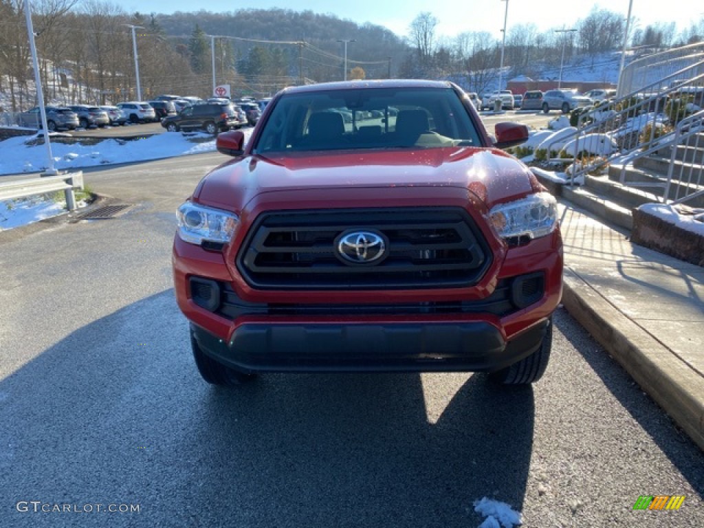 2021 Tacoma SR Double Cab 4x4 - Barcelona Red Metallic / Cement photo #11