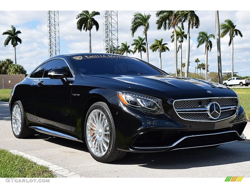 2015 S 65 AMG Coupe - Obsidian Black Metallic / Black photo #1