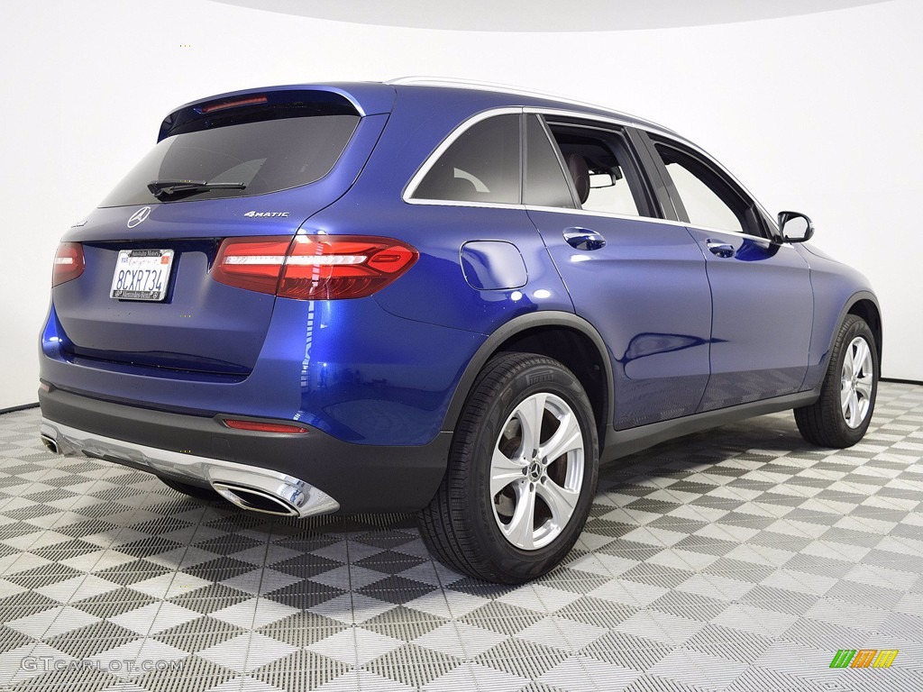 2018 GLC 300 4Matic - Brilliant Blue Metallic / Silk Beige/Espresso Brown photo #3